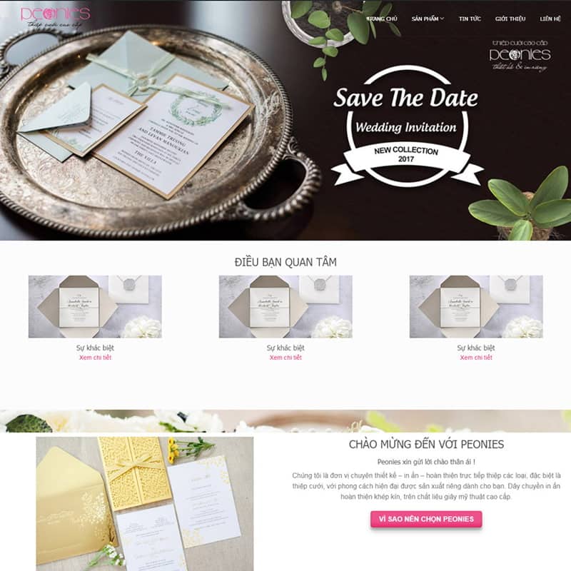 Lợi ích khi thiết kế website bán thiệp cưới, thiệp mời mang lại
