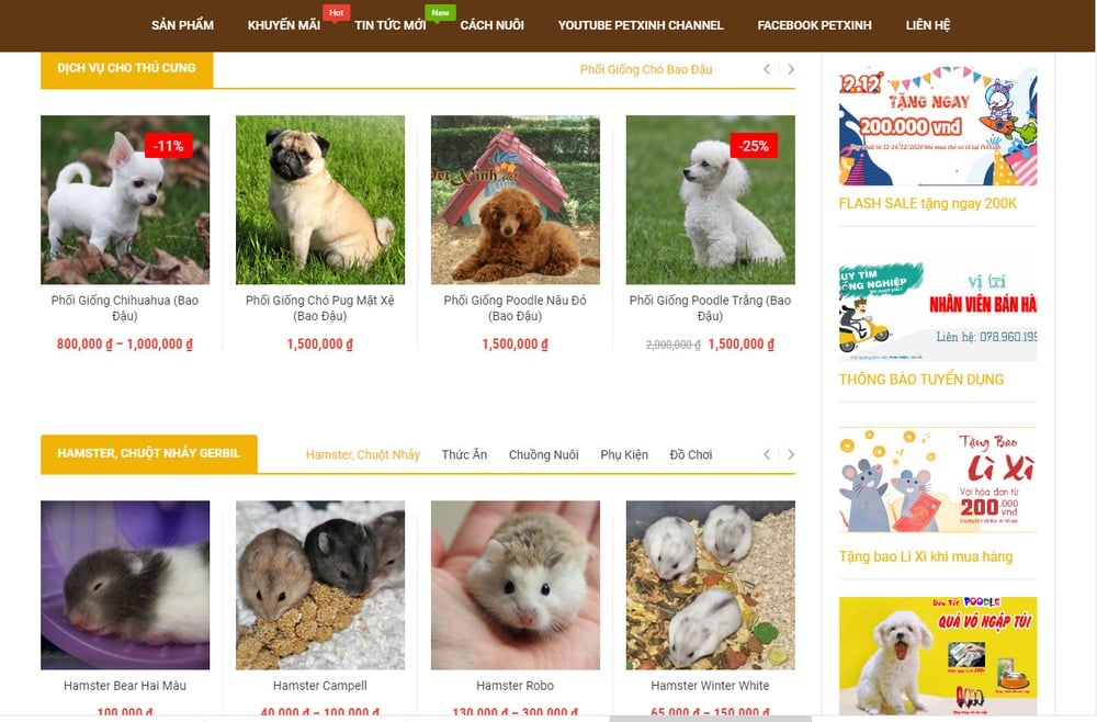 Những tính năng cơ bản trong website cửa hàng thú cưng cần phải có