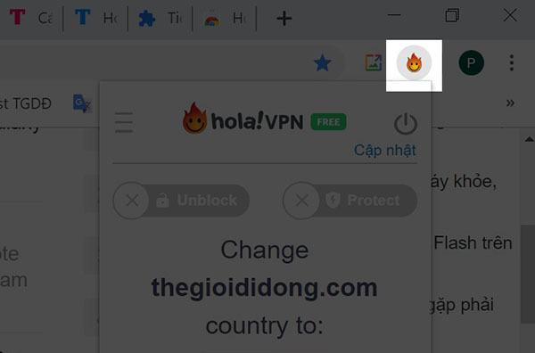 Hola không tính phí VPN Proxy Unblocker