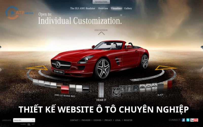 thiết kế website ô tô